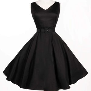 Pinup Couture Havana Nights Dress in Black (S)